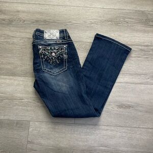 Embellished Blue Jeans